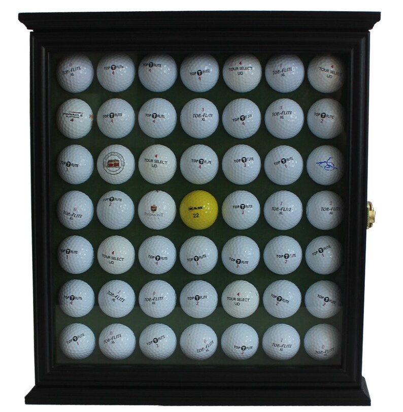 49 Golf Ball Display Case Holder Rack w/Lockable Etsy