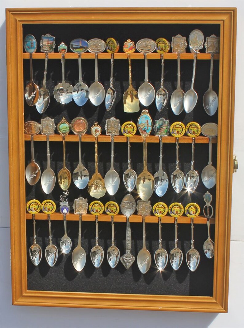 36 Spoon Display Case Rack Spoon Display Case Etsy