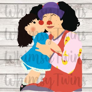 The Big Comfy Couch, Molly, Loonette, digitaal bestand, JPG, PNG, jaren 90, sublimatie, waterglijbaan, afdrukbaar vinyl
