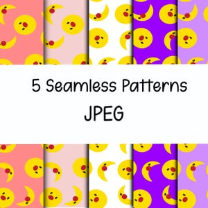 The Big Comfy Couch Seamless Pattern, 5 kleuren, digitale download, afdrukbaar, sublimatie