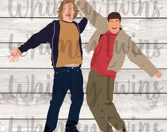 Dumb and Dumber, movie, png, jpg, printable, sublimation