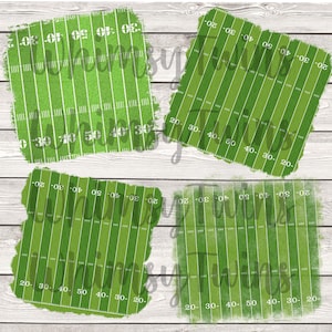 Distressed football field background, 4 pack bundle, sublimation, printable, png, digital download