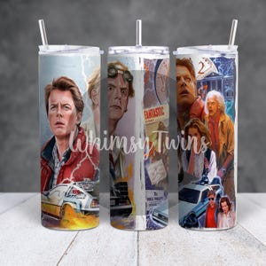 Back to the Future, dünne gerade Wäsche, Sublimationsdruck, digitaler Download, jpg