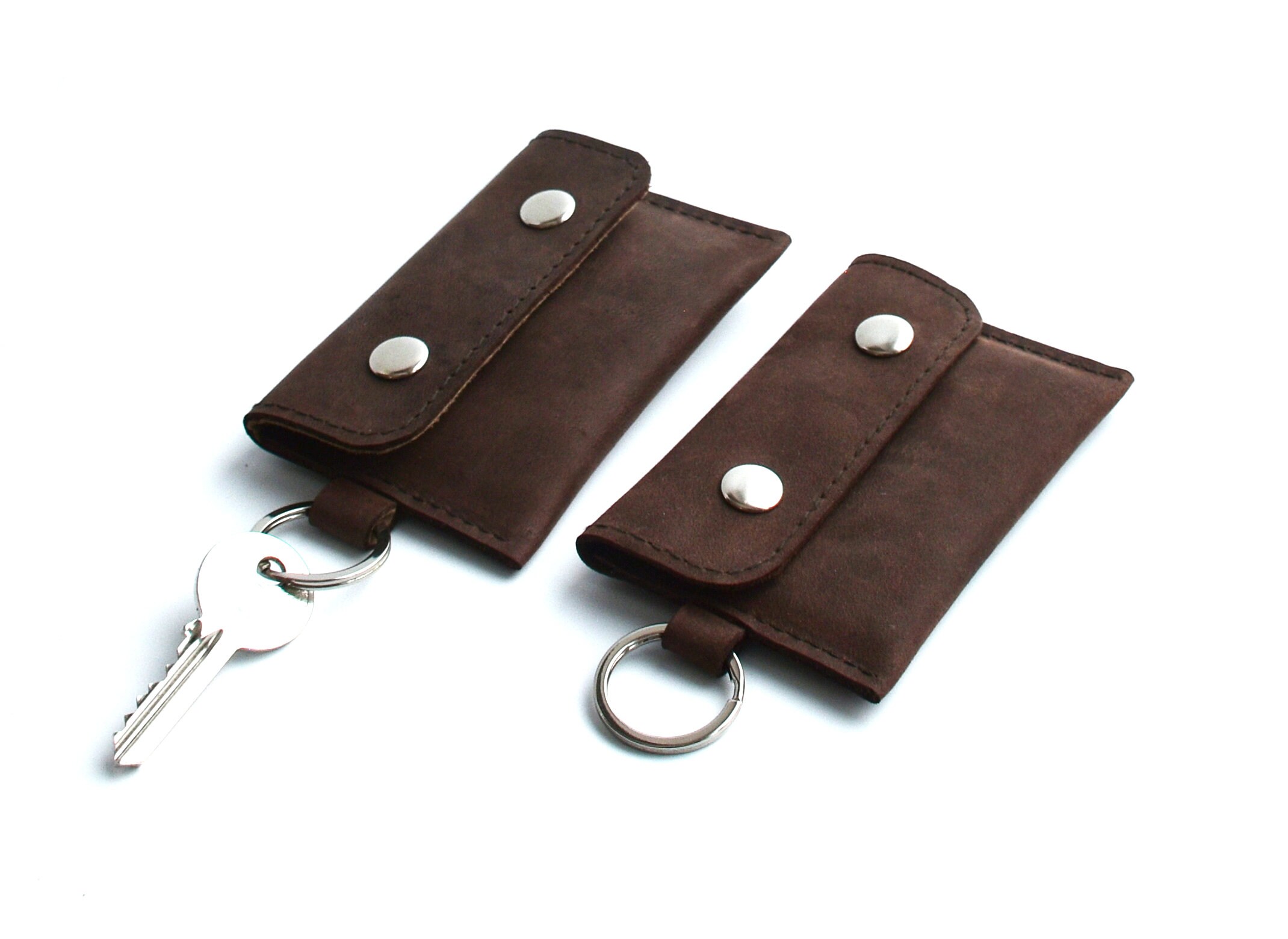 Handmade keyring wallet made from genuine leather for man Etsy
