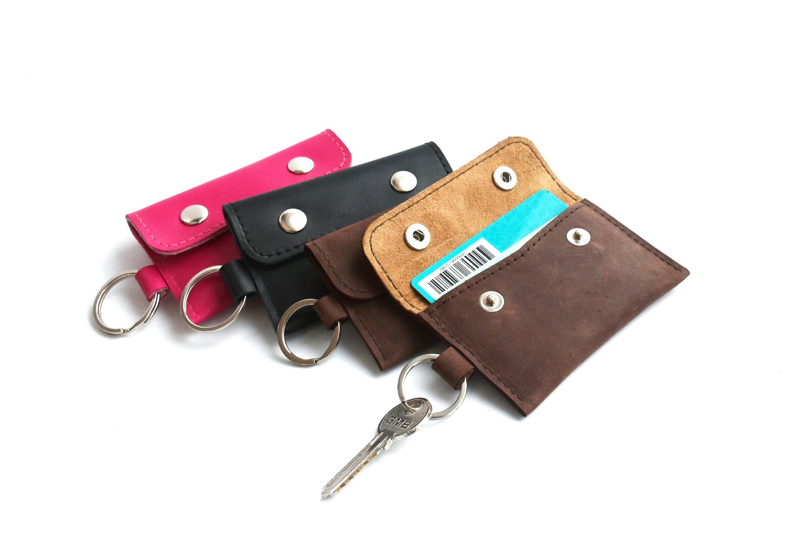 Wallet key ring Keychain wallet Wallet keychain Cardholder Etsy