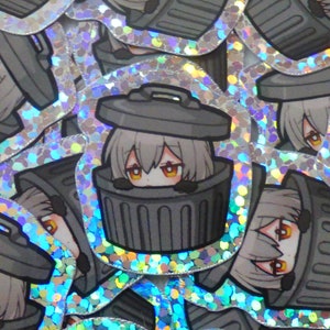 Stelle (Honokai Sternschiene Protagonist) in der Mülltonne - Holo Sticker - Hoyoverse