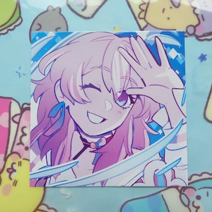 March 7th - Honkai star rail - square mini print -Hoyoverse cognosphere