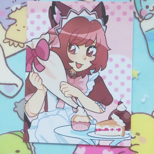 Tokyo mew mew new ichigo Cafe Mew Mew print (mew mew power art print magical girls nostalgia mia ikumi)