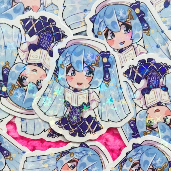 Chibi Miku Stickers WEEKLY New Designs Cute Kawaii Anime Vocaloid Hatsune  Miku Holographic and Vinyl Stickers 