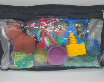 Children’s Busy Bag- Busy Bag for Toddler- Busy Box for Trip- Road Trip Games- Boredom Buster- Summer- Hospital Get Well