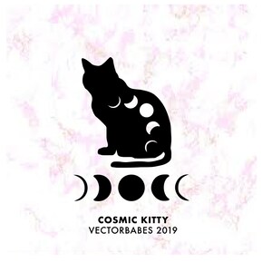 Cosmic Kitty Vector SVG Cricut PNG - Etsy