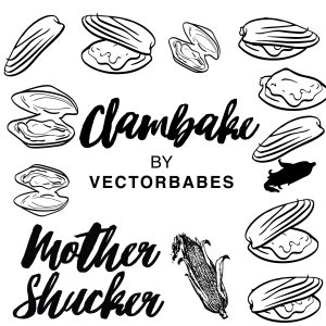 Paquete de vectores Cricut SVG de almeja