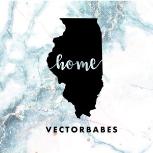 Illinois Home SVG Design