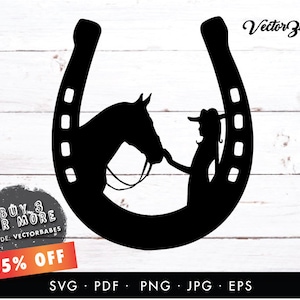 Girl With Horse SVG Cut File | commercial use | instant download | printable vector clip art | Cowgirl shirt design | Country Horse and Girl