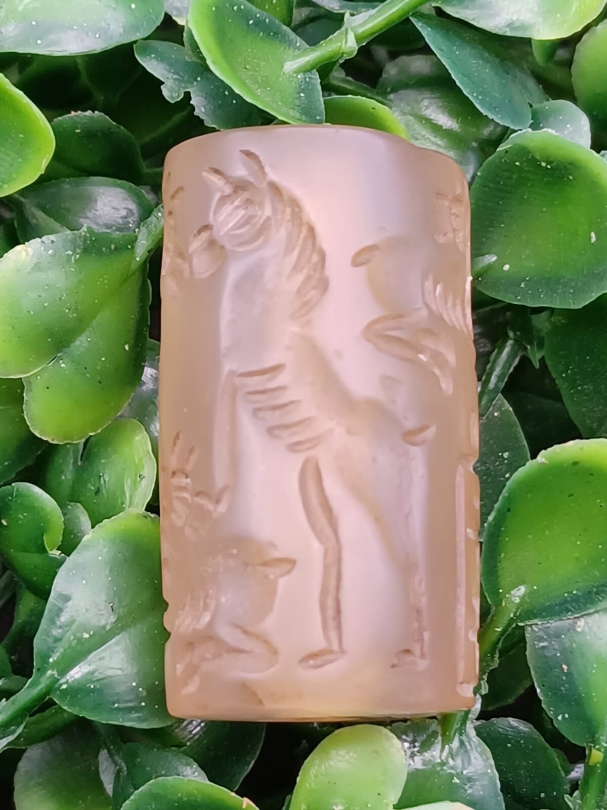 Unique agate cylinder seal 2 agate seal