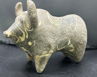 古代インダス文明のテラコッタ製ゼブ牛の像 - Etsy 日本
