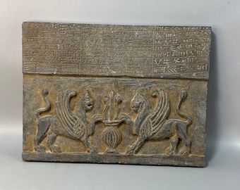 Ancient Sumerian mythical object with ancient form of writting