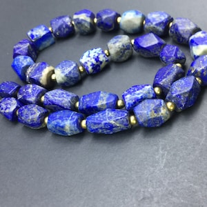 Natural lapis beads necklace