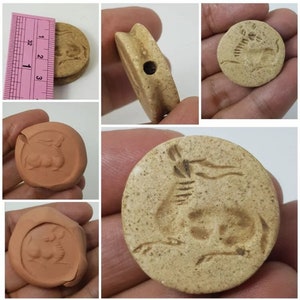 pieczęć stemplowa koraliki intaglio dwustronna jeleń