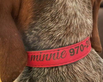 Engraved Dog Collar, Dog Collar Personalized, Leather Dog Collar, Custom Dog Collar, Pet Collars for Dogs Pet Collars