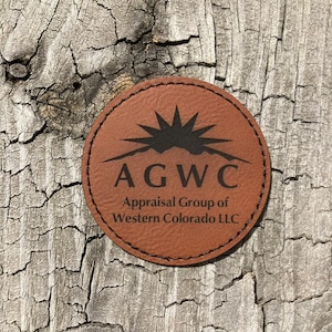Personalized leather patches with adhesive back, Custom logo iron on leather patch
