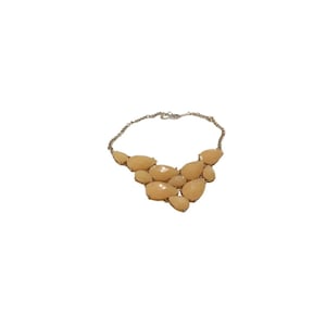 Peach Perfection statement bib necklace vintage