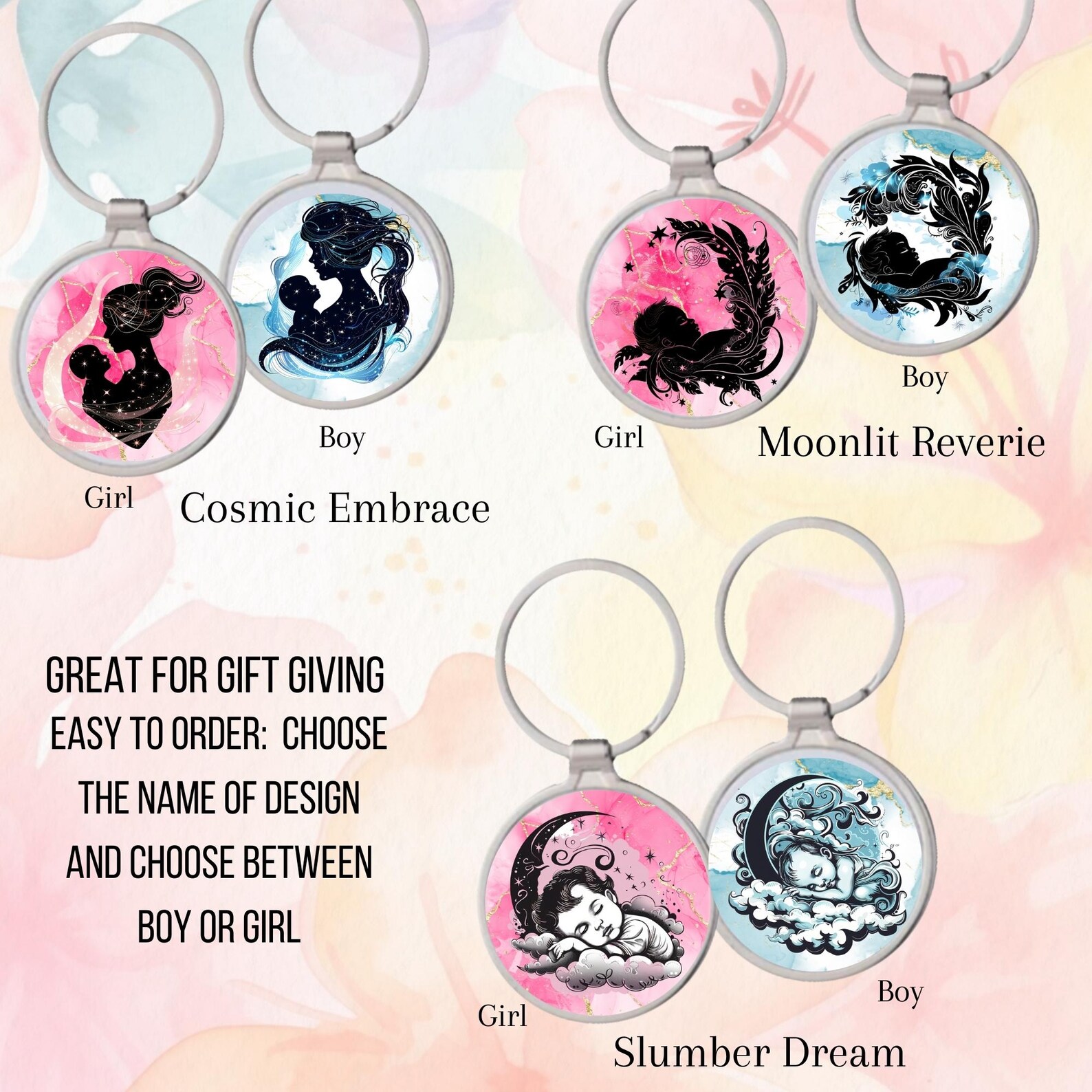 Parent/ Mom/dad/ Metal Keyring/ Photo/ Keyrings/ Newborn/ Parent Gift ...