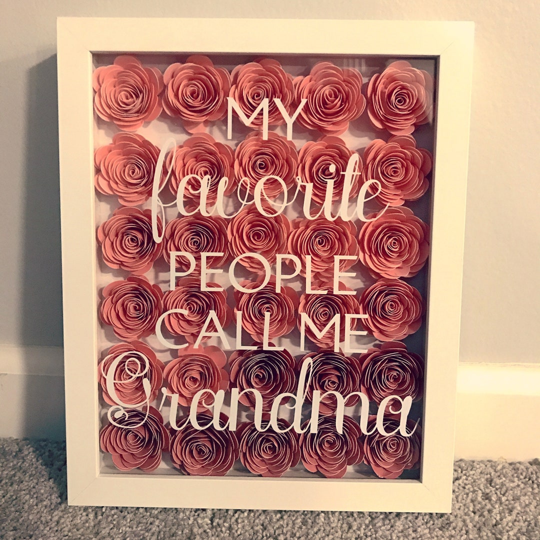 Rose Shadow Box With Quote 8x10 Frame Etsy