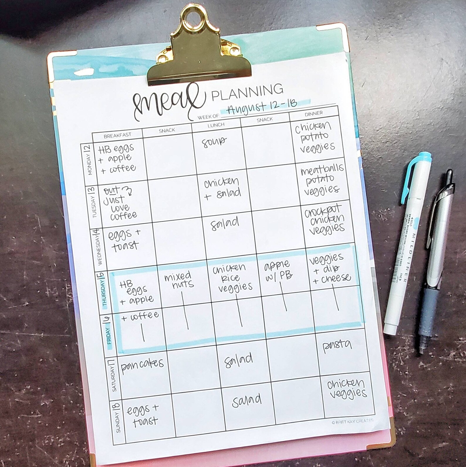 BIG Happy Planner Printable Weekly Meal Plan Weekly Meal Etsy BIG Happy Planner Printable Weekly Meal Plan Weekly Meal Etsy