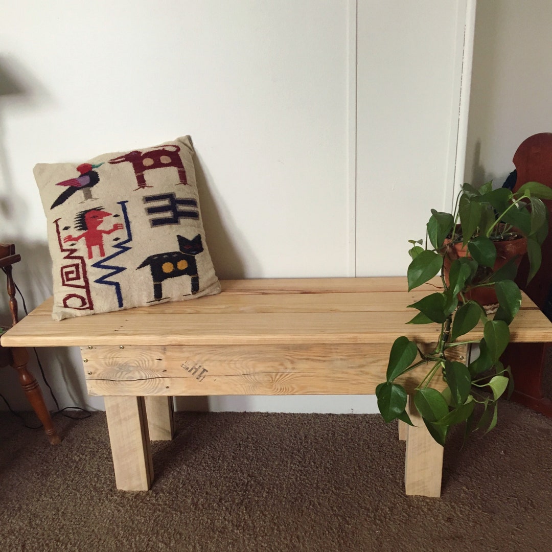 Recycled Wood Bench Etsy