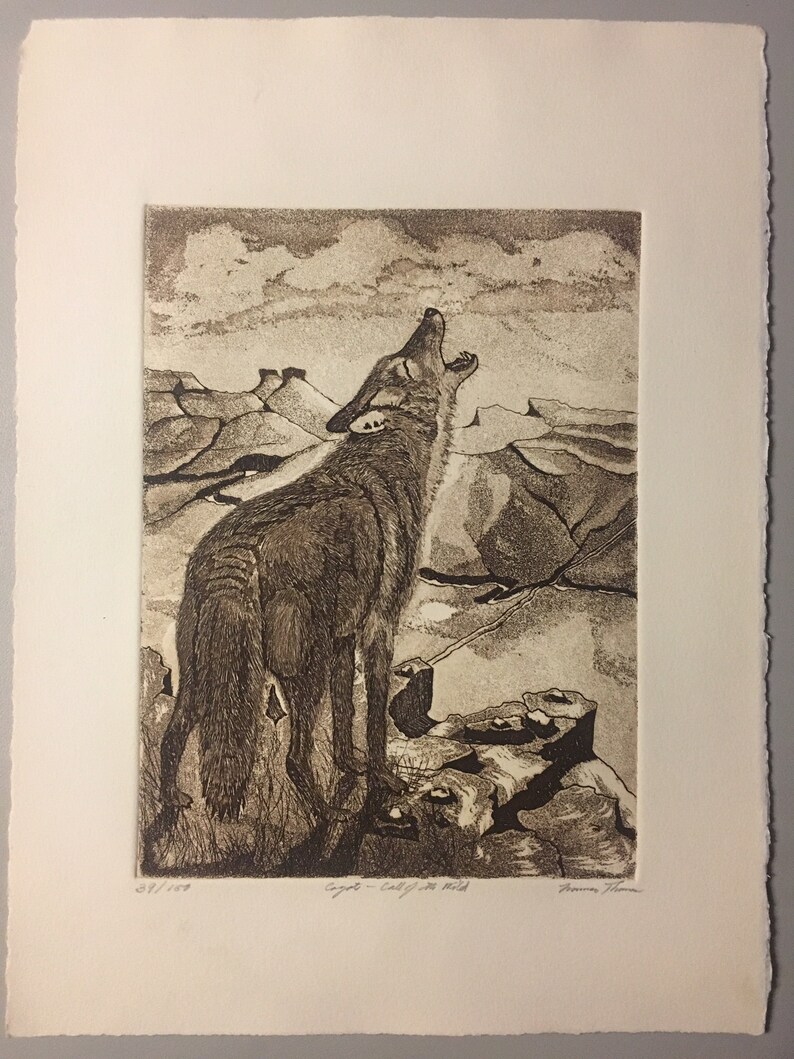 Signed & Numbered Limited Edition Print coyote Call Etsy