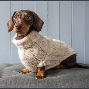 Custom Made Ribbed Dachshund Knitted Wool Jumper - Etsy