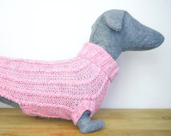 Ready to ship Cable Ribbed Dachshund Sweater
