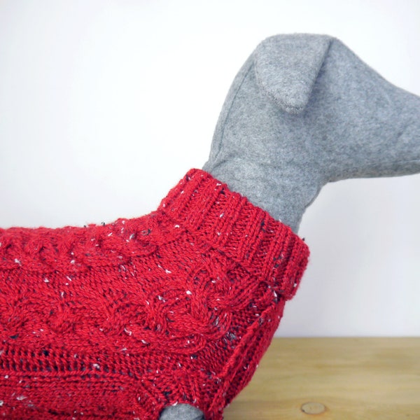 Ready to ship Chunky Cable Dachshund Jumper