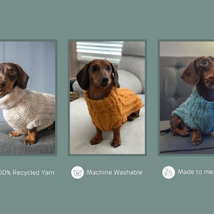 Custom Made Recycled Wool Dachshund Jumper