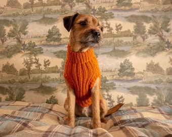 Custom Made Cable Knit Dog Jumper
