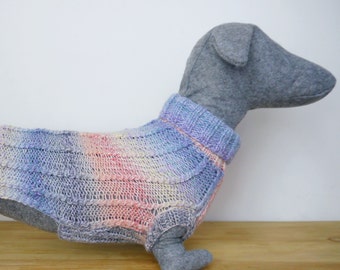 Ready to ship Cable Ribbed Dachshund Sweater