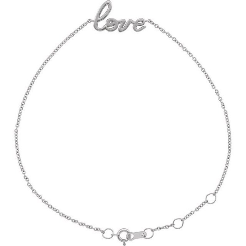 14K Love 6 12-7 12 Bracelet