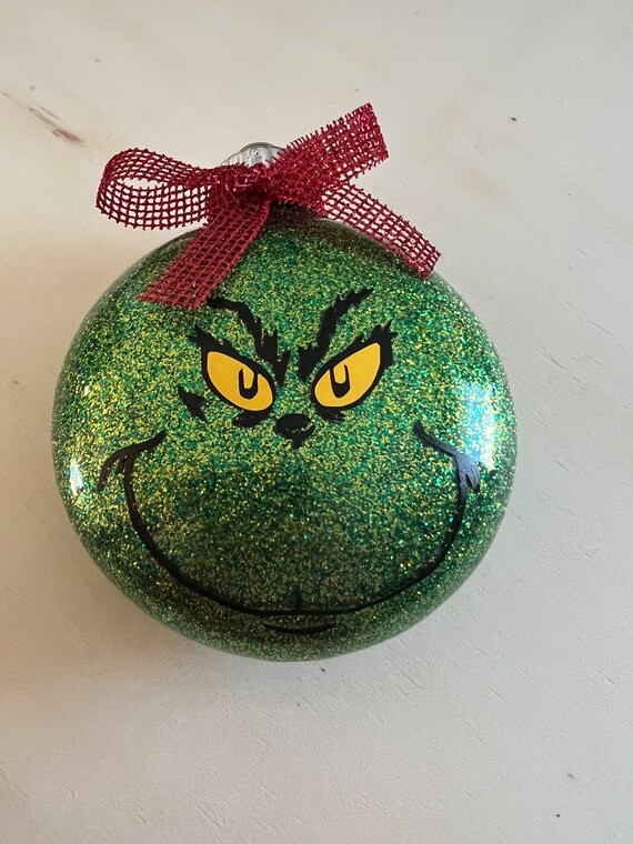 Painted Grinch Ornament