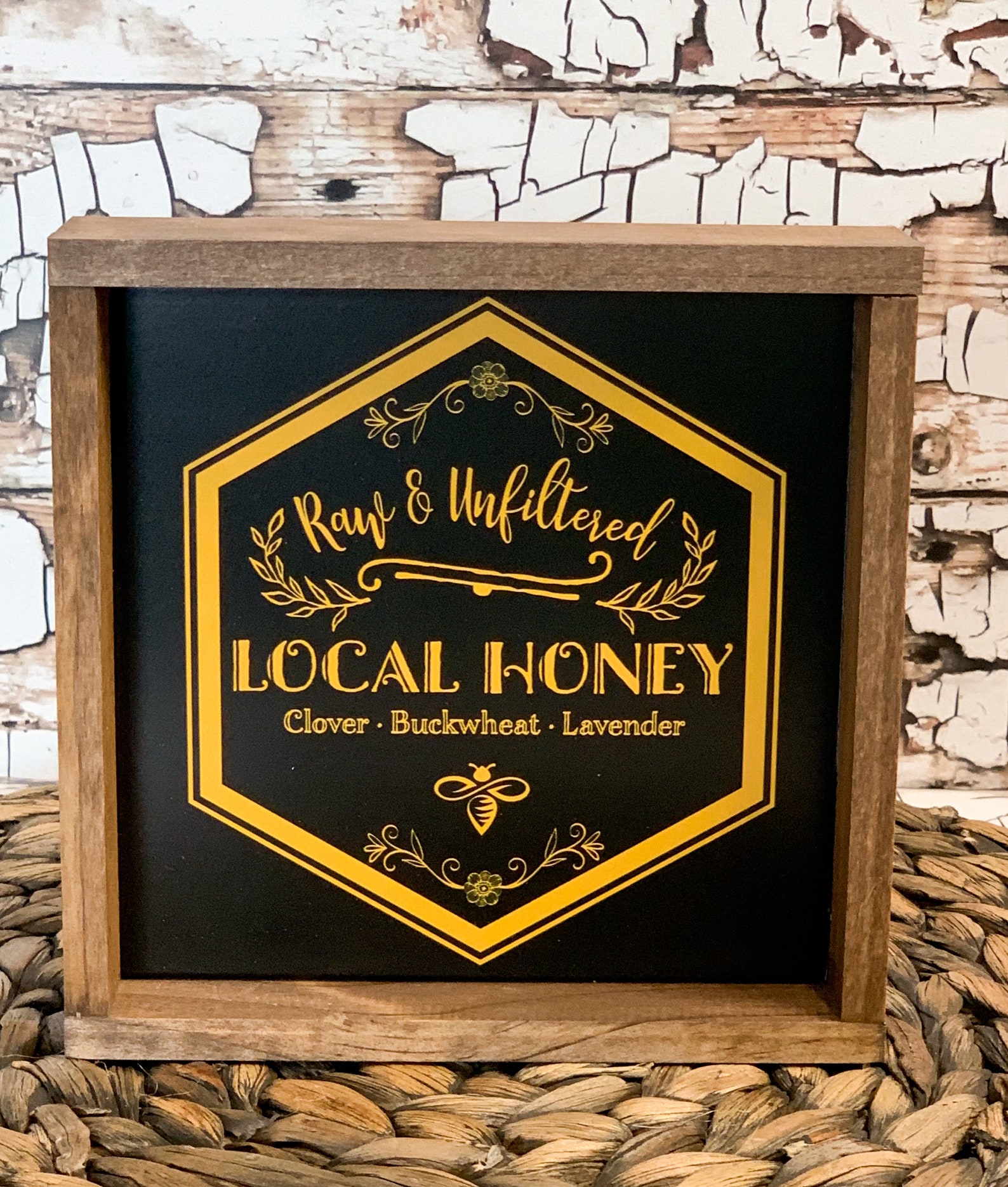 Local Honey Sign Etsy