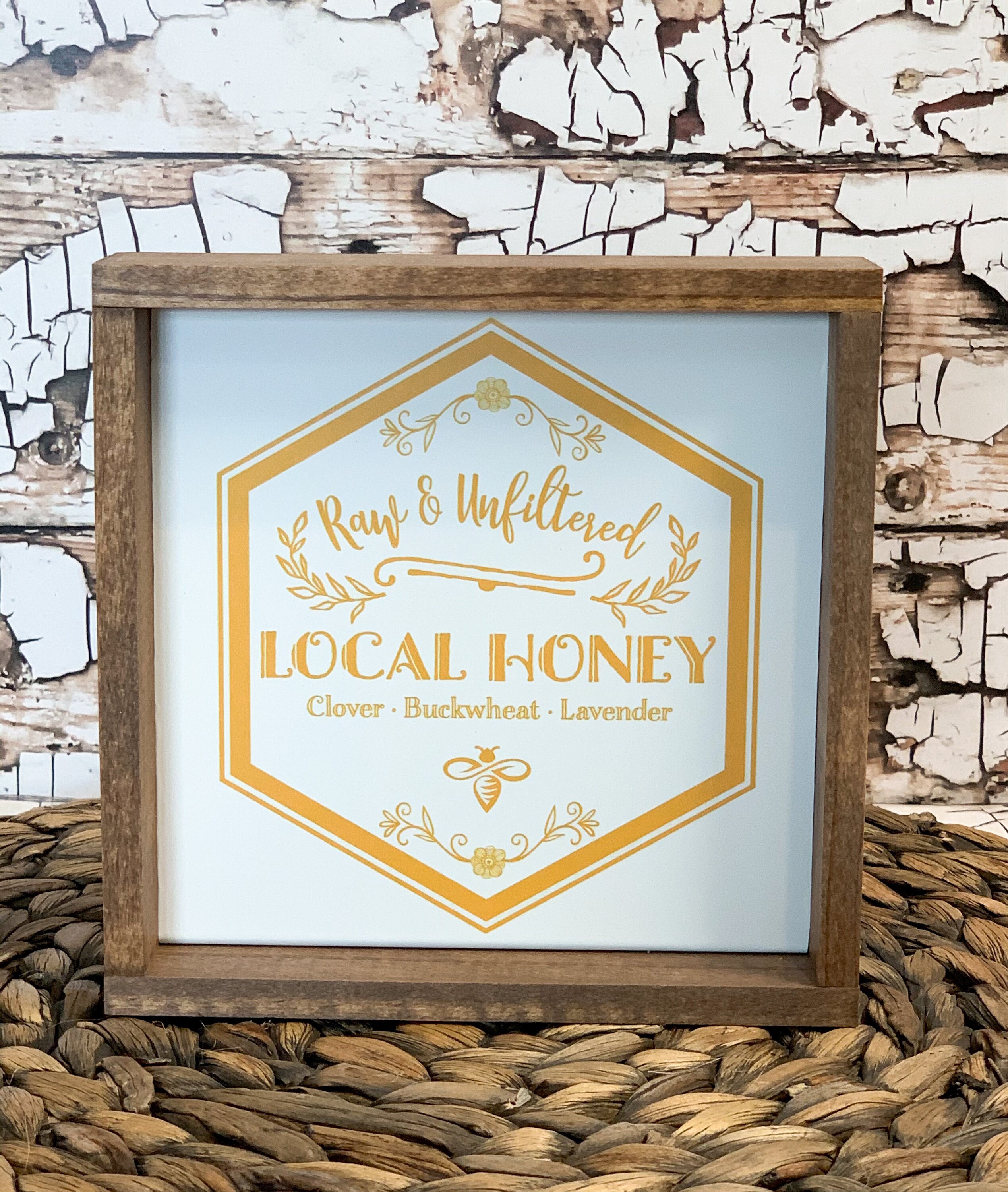 Local Honey Sign Etsy