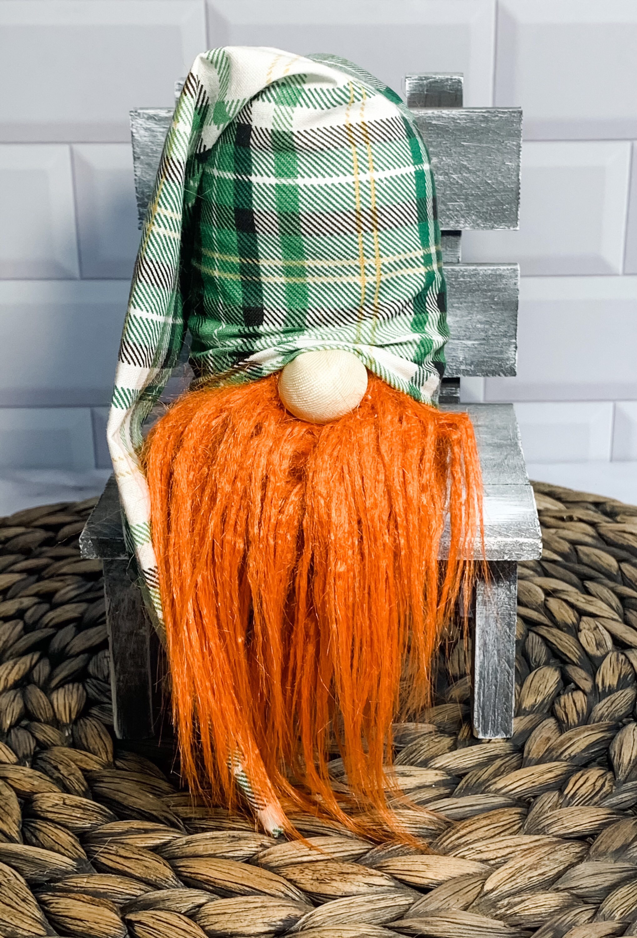 Plaid Ginger Gnome | Etsy