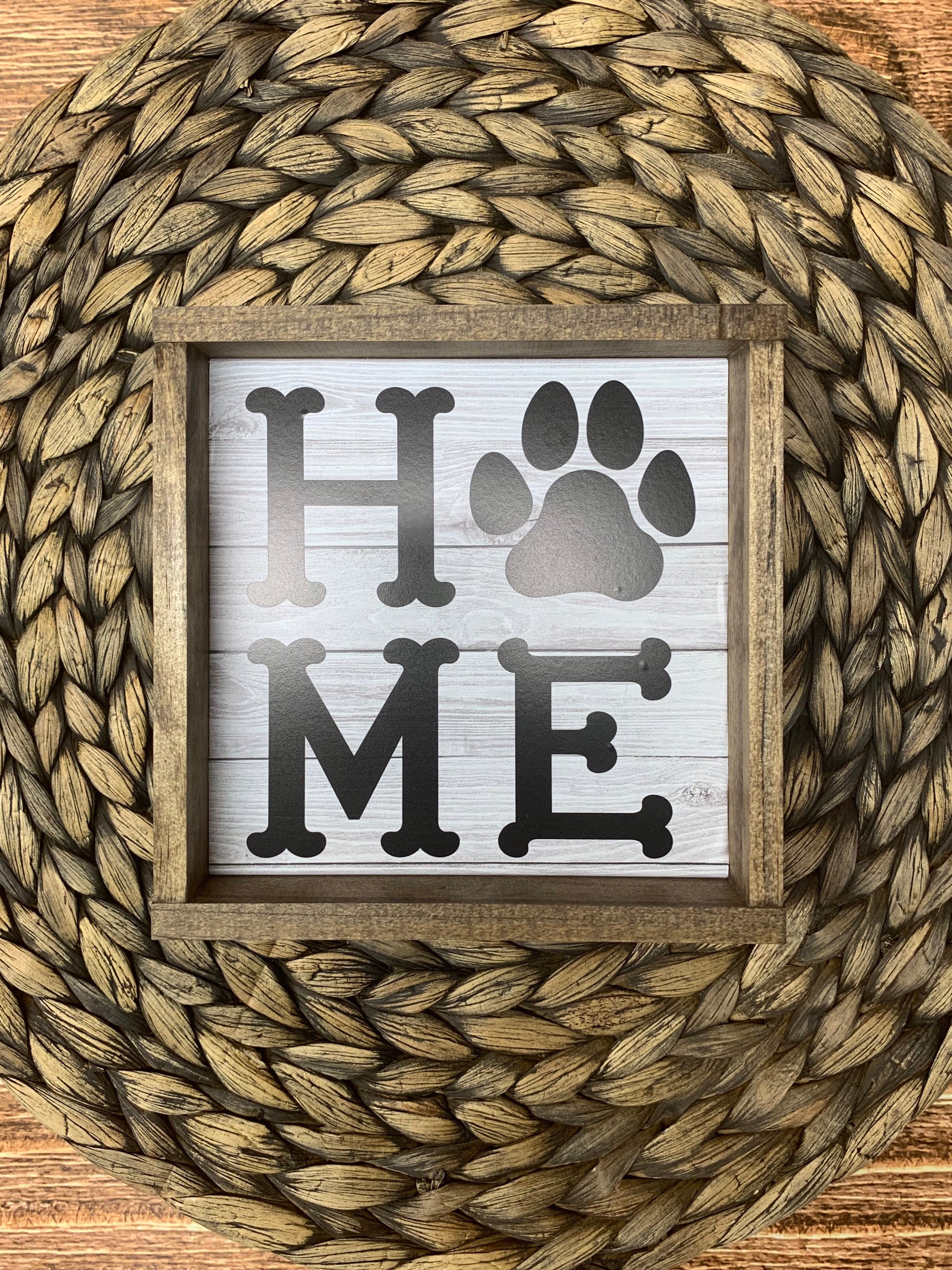 Dog Home Sign Etsy