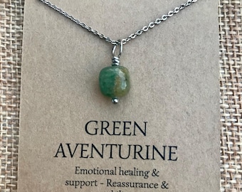 Green Aventurine Crystal Healing Necklace