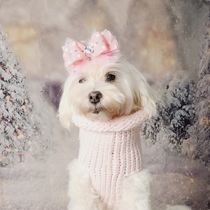 Baby Maglia Rosa Maglia Cane Maglione