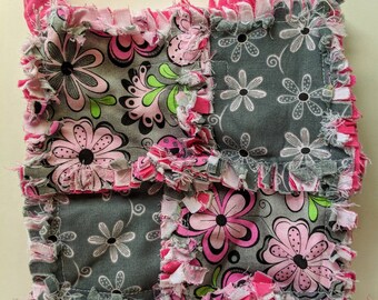 Gray Pink Flowers