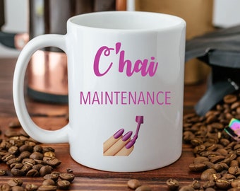 Chai Maintenance Mug – Jewish Yiddish Coffee Cup