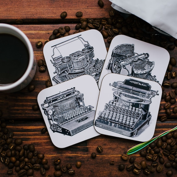 Writer Coasters Etsy