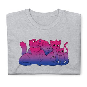 Bisexual Cat T-Shirt - Bisexual Cat Shirt - Pride T-Shirt - Pride Shirt