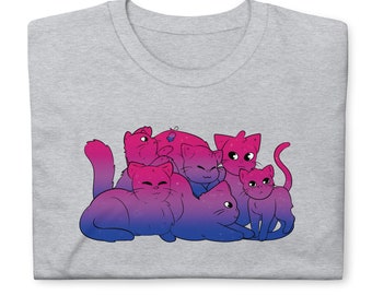 Bisexual Cat T-Shirt - Bisexual Cat Shirt - Pride T-Shirt - Pride Shirt